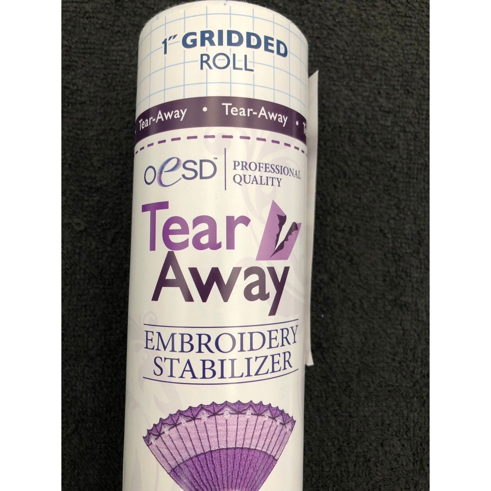 NOS OESD Tear Away Embroidery Stabilizer 1" Gridded 10"x10yd Ultra Clean & Tear